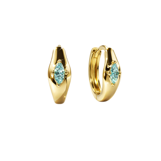 Blue Dune Hoop Earrings